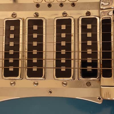 1966 Teisco Del Rey ET-460 "Shark Fin" - Metallic Blue image 11