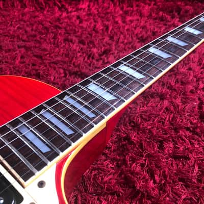 Electric Guitar Les Paul GRECO EG-500 Cherry Sunburst Hard Case Japan Vintage image 5