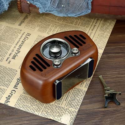 Vintage Radio-cherry wooden image 14