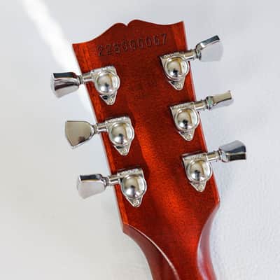 Gibson Les Paul Traditional Pro V Satin Mahogany Top 2020 - Satin Wine Red image 15