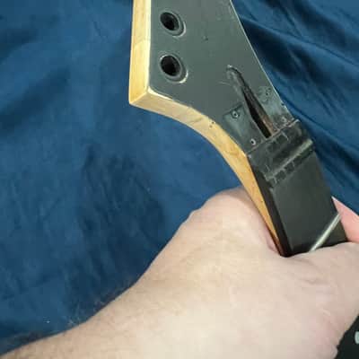 Lasido Jackson style 80s Pointy neck maple with ebony fingerboard image 8