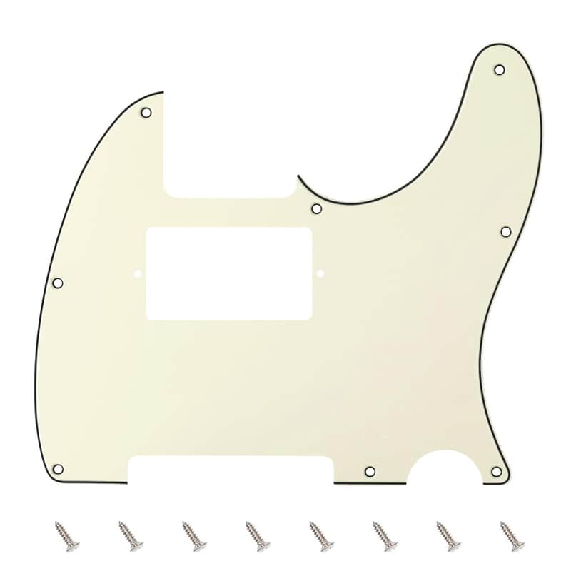 3 Ply Tele HS/HH Pickguard 8-Hole Electric Guitar Pickguard Scratch Plate for USA/Mexican Fender Modern Style Standard Tele Telecaster JT/HB-04 Ivory image 1
