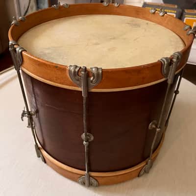 Vintage 50's Slingerland 14" Marching Snare Original Calf Heads image 10