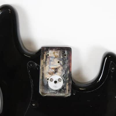 1981-1982 Vintage Fender Jazz Bass BLACK Body USA 1980s image 2