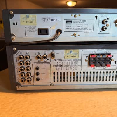 Sansui A-1110 Integrated DC Servo Stereo Amplifier & T-1110 Tuner Tested V Rare! image 8