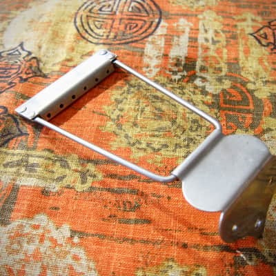 1940s-1960s Harmony Kay Regal Gretsch Oscar Schmidt Trapeze Tailpiece Authentic Vintage Part image 1