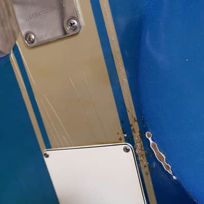Keith Holland Custom S-ANS #1319 - Ocean Turquoise Metallic Nitro w/ "Z-28" Gold Stripe with Hard Case image 20