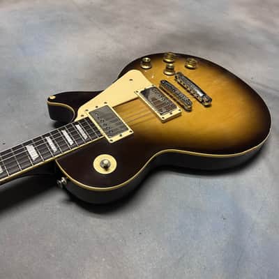 1975 Aria Mach 1 Les Paul Style Guitar Sunburst w/OHSC RARE SET NECK MODEL image 11