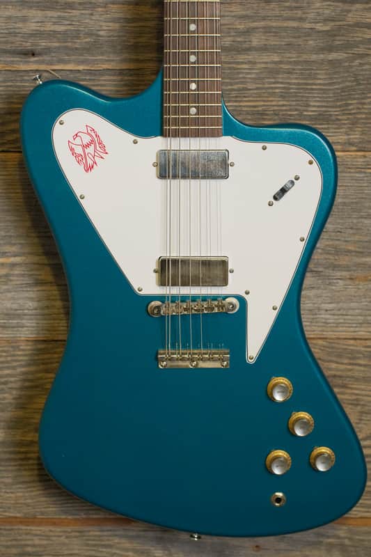 Used Gibson Custom Shop 1965 Non-Reverse Firebird XII - Biscay Aqua w/OHSC image 1