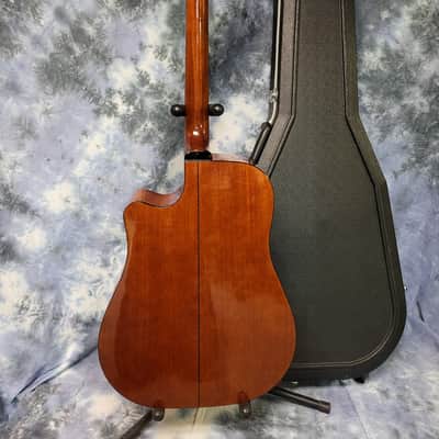Vintage 1991 Sigma Martin DM-4S by C.F. Martin Acoustic Electric Guitar Korea Sunburst Pro Setup New Strings Original Hard Shell Case image 13