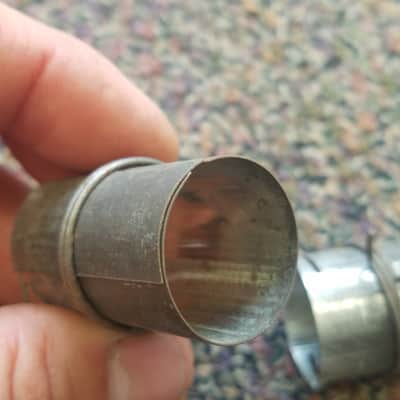 Unknown Pair (2) Tube Shields 12AX7 9-pin Wrap W50-07 Vintage Vacuum 1950s-1960s Bild 5