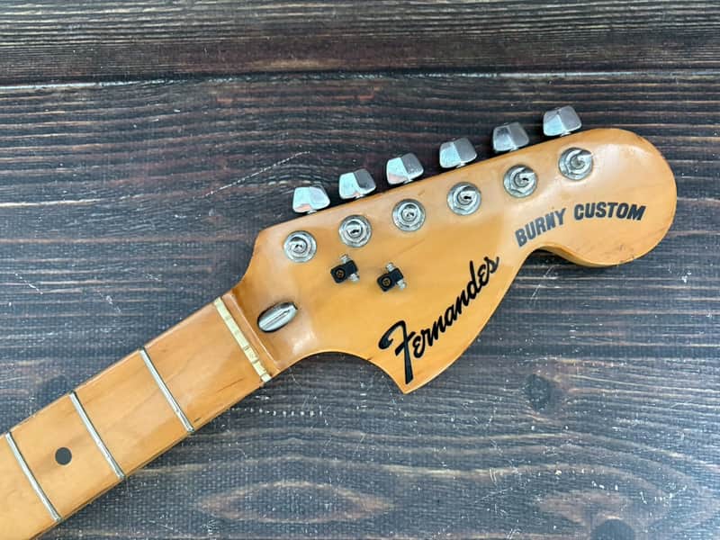 70s FERNANDES Burny Custom FST-70 Stratocaster Type Neck Made in Japan as is image 1