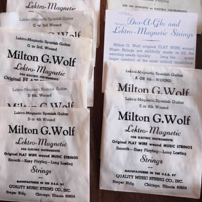 Gibson & Milton G Wolf 3 Vintage Boxes Electric Guitar Strings + Violin image 4