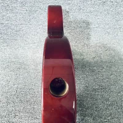 Transparent Red Floyd Rose Ready Guitar Body, Unfinished image 3
