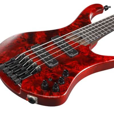 Ibanez EHB Ergonomic Headless Bass 5 String w/Bag - Stained Wine Red Low Gloss (EHB1505SWL) image 9