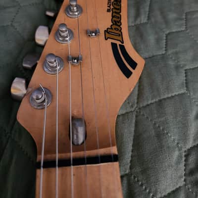 1981 Ibanez Blazer  string thru Brown with gigbag image 13
