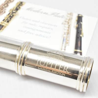 Used Jupiter Capital Edition Student Flute Silver Plated Offset G & C Foot w/ D# Roller Just Serviced image 5