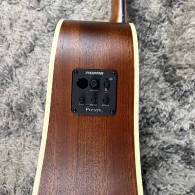 Luna Art Vintage Dreadnought 12-String Acoustic-Electric Guitar, Brownburst image 6