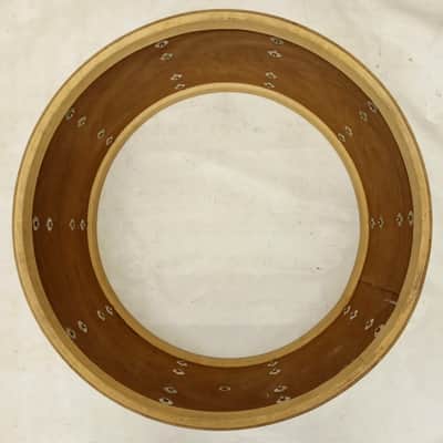 Slingerland 14x24" Bass Drum 40s Chrome 3Ply African Mahogany Vintage Radio King image 14