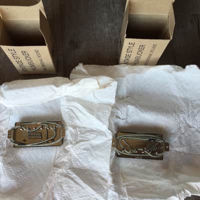 Tom holmes H450 & H455 PAF Humbuckers Pickups Nickel Brand New Mint Unused Gibson PAF Vintage image 4