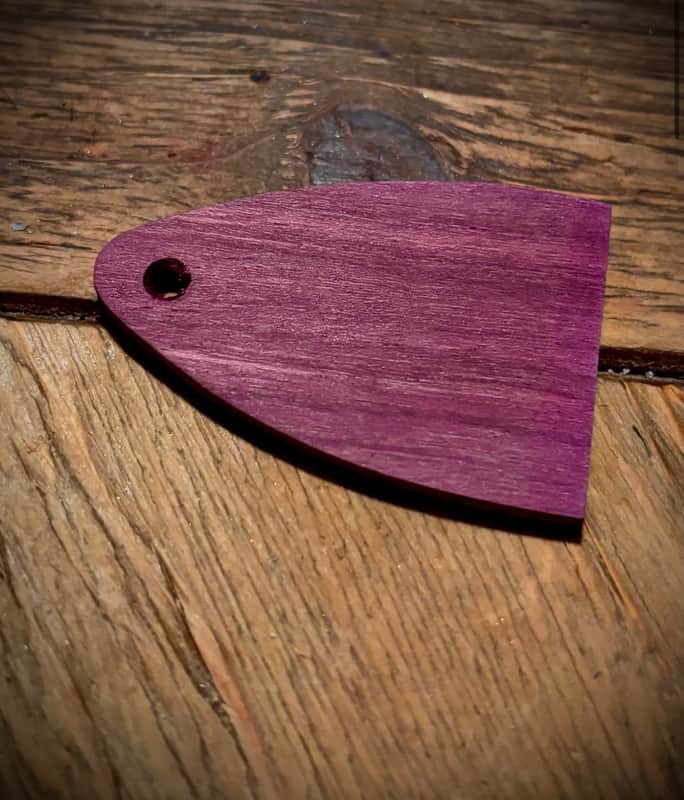 Sweet Purple Heart Wood Custom Truss Rod Cover for PRS guitars image 1