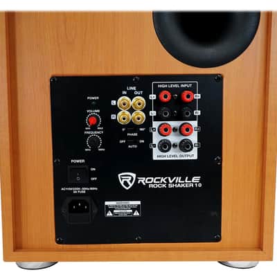 (2) Rockville RockShelf 68C 6.5" Wood Bookshelf Speakers+Bluetooth/Wifi Amp+Sub image 3