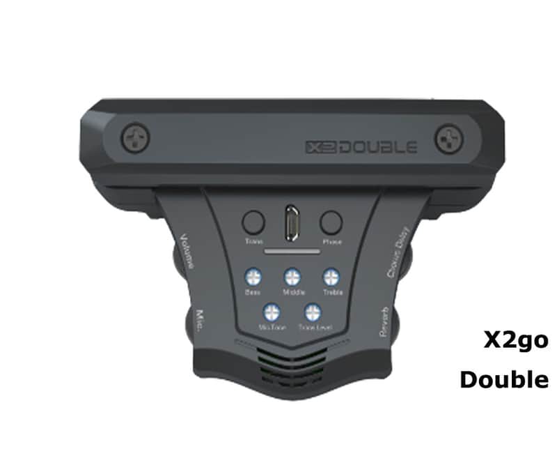 Double X2GO (AcoustiFex) Acoustic Guitar Preamp Pickup Effects Systemle image 1