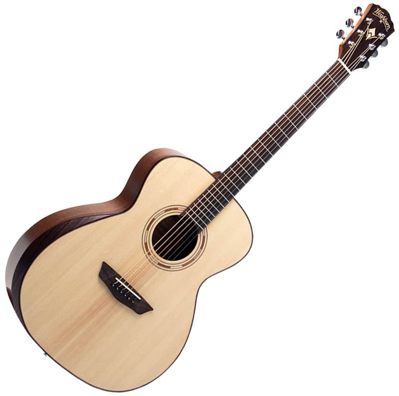 Washburn WCG10SENS Comfort Series 20 Grand Auditorium Cutaway with Fishman Electronics Natural Satin image 1