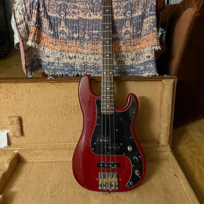 1978 Fender Precision Bass – Vintage Wine Red – P/J Mod – Badass Bridge image 3