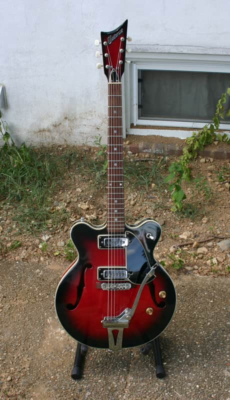 Univox Coily U1825 1960's Red Burst image 1