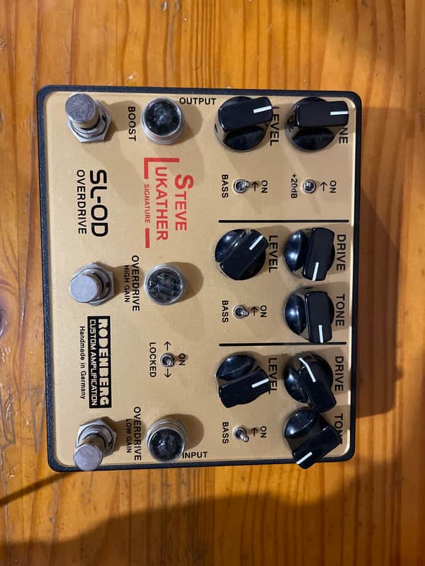 Rodenberg SL-OD Steve Lukather Signature Overdrive 2020 - Present - Gold / Black image 1