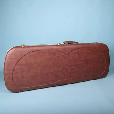 Fender Eyeglass Case Wood Case for Jazzmaster & Jaguar Brown Orange image 4