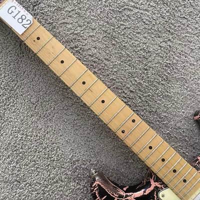 Custom Finish Electric Guitar SSS, Purple Black Basswood Body, Maple Neck, 22 Frets Fretboard image 8