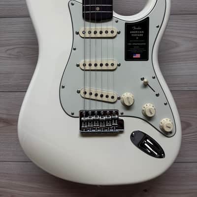 Fender American Vintage II 1961 Stratocaster Electric Guitar, Olympic White image 1