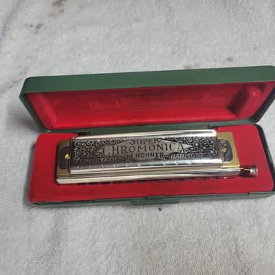 Vintage Hohner Super Chromonica 270 Harmonica With Case image 2
