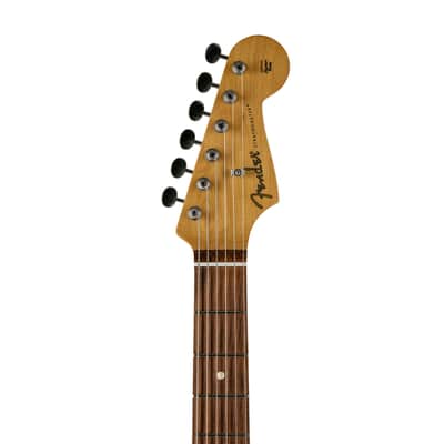 Fender Noventa Stratocaster Electric Guitar, PF FB, Crimson Red Transparent, MX2115XXXX image 8