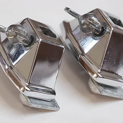 Ludwig Vistalite Bass Drum Leg Mount Brackets  - 1970s image 1