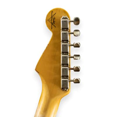 Fender Custom Shop 1955 Stratocaster Relic MN Daphne Blue image 5