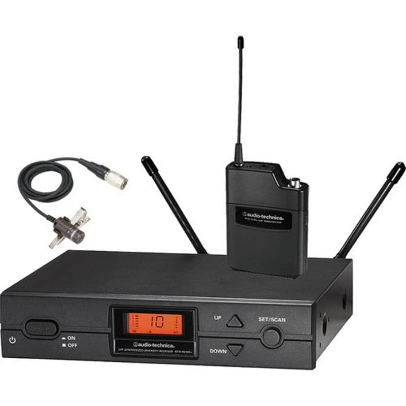 Audio-Technica ATW-2129bI True Diversity UHF Lavalier System I Band NEW image 1