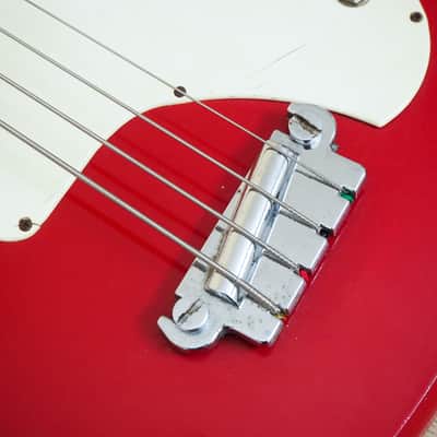 1966 Kalamazoo Bass KB-1 Vintage Short Scale Bass Guitar Cardinal Red EB-0 w/ohc image 9