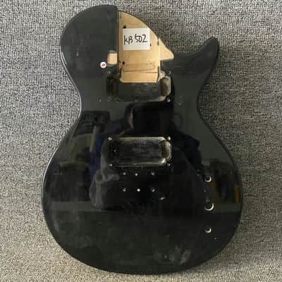 Black Basswood Solid Guitar Single Cutaway Body image 1