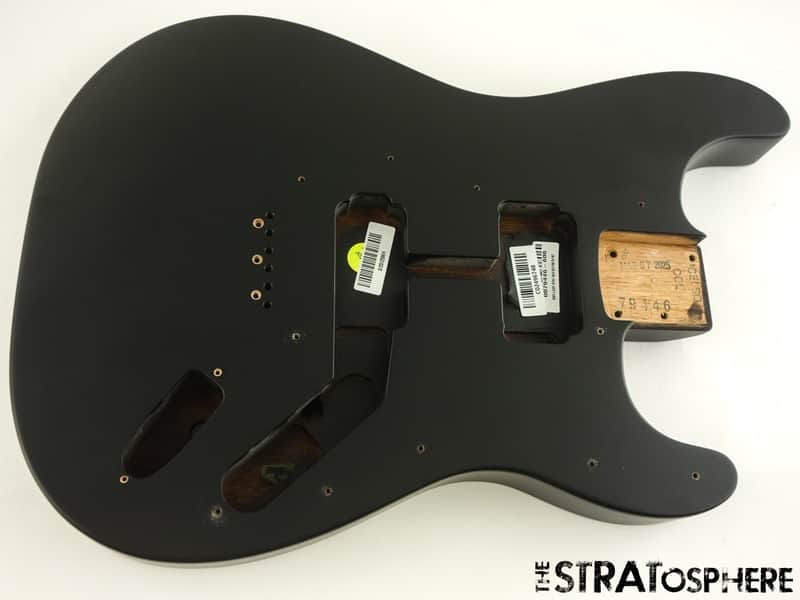 USA Fender JIM ROOT Stratocaster Mahogany HH Strat BODY Flat Black image 1