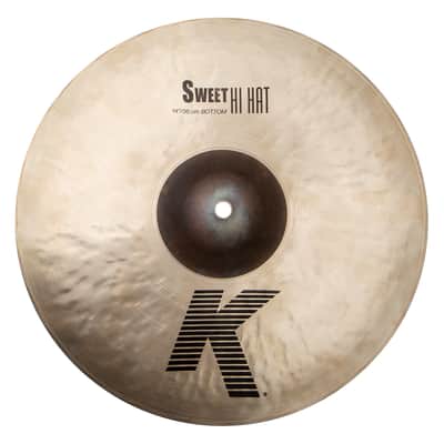 Zildjian 14" K Sweet Hi-Hat Cymbal Pair + FREE Vater Hickory Drum Sticks! Make Offer! CA's #1 Dealer image 3