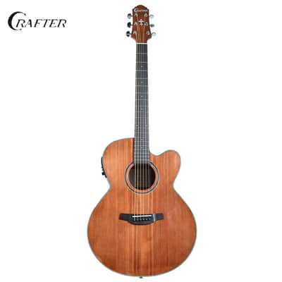 Crafter HJ100-CE-BR Silver Series 100 Jumbo Cutaway Spruce Top Mahogany Neck 6-String Acoustic-Electric Guitar image 1