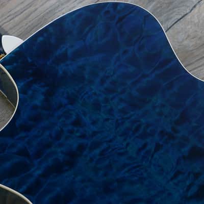 Super Clean! Taylor 614ce 2003 Koi Blue Limited Edition 5A Quilt + OHSC and candy image 19