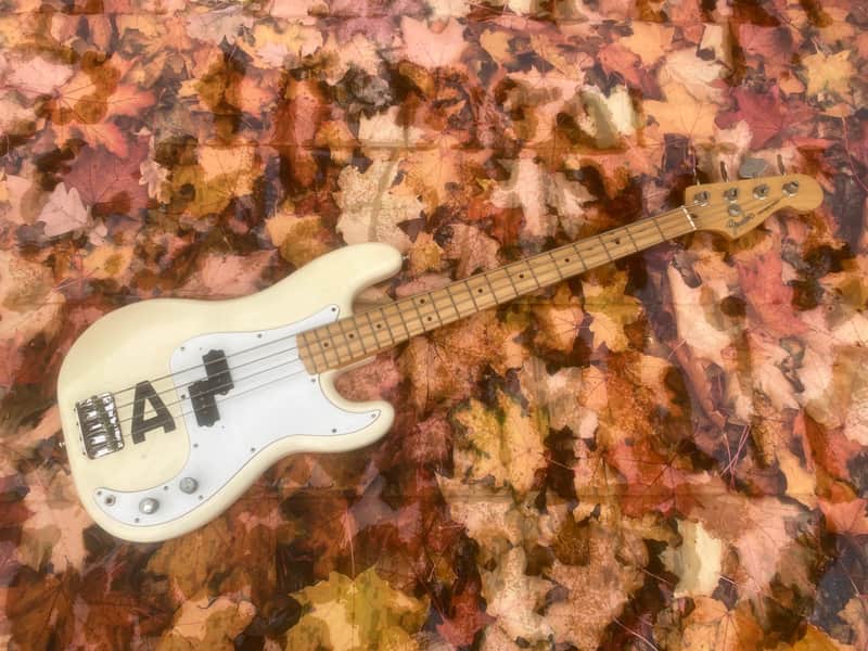 Fender Precision , Ex Saxon , Steve Dawson 1990s White image 1