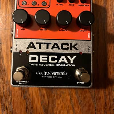 Electro-Harmonix Attack Decay Reverse Tape Simulator 2019 - Present - Orange / Black image 1
