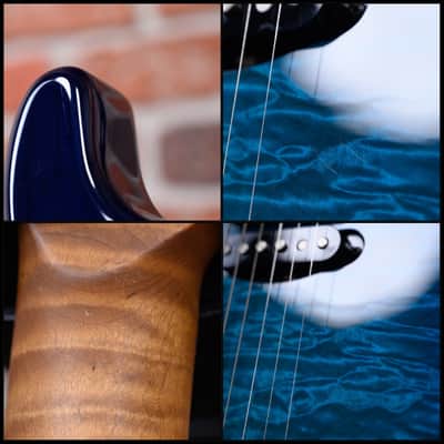 Charvel USA Custom Shop Special Edition Roasted San Dimas HS CT RST Quilted Maple Top Chlorine Burst 2024 w/OHSC (B-Stock) image 12
