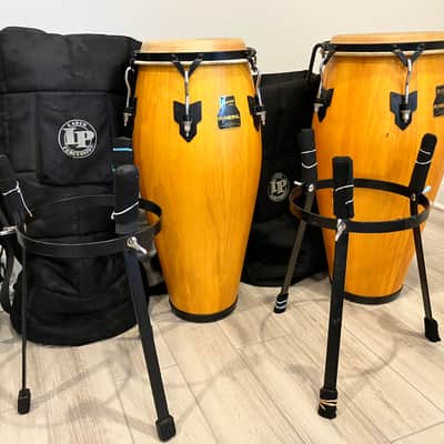 Meinl MarathMeinl Marathon Series Wood Conga Pair Natural w/ LP Bags & Stands – Thailand-Madeon Series image 13