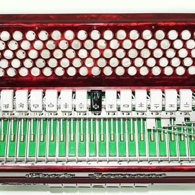 Paolo Soprani Paolo VI 5 Rows Button Accordion made in Italy, C Griff Professional Concert Accordeone de Botones, Straps and Hard Case, 2591 image 15